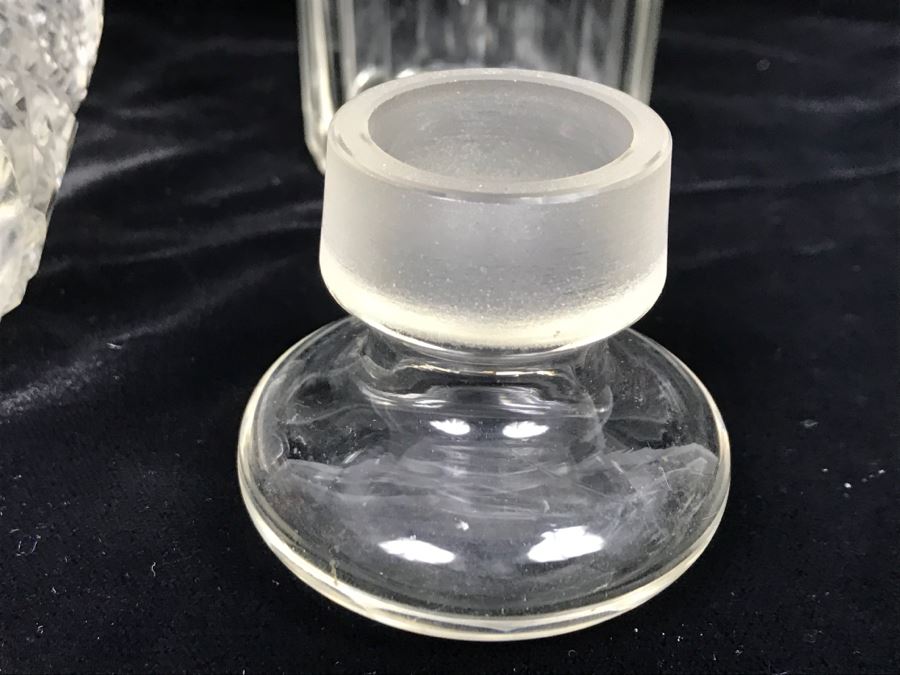 (3) Glass Bottles One With Sterling Silver Neck [Photo 11]