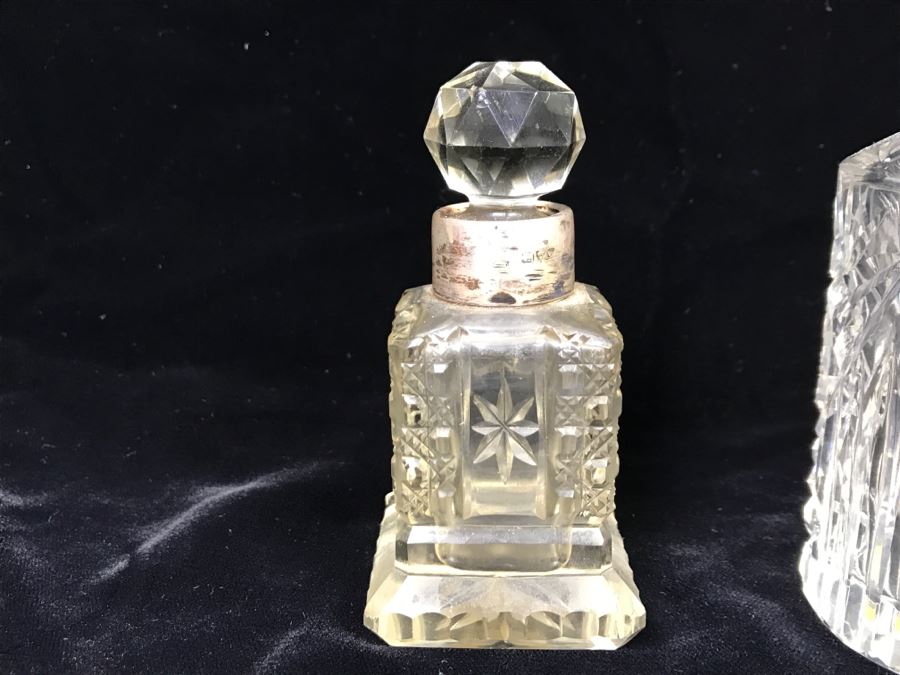 (3) Glass Bottles One With Sterling Silver Neck [Photo 4]