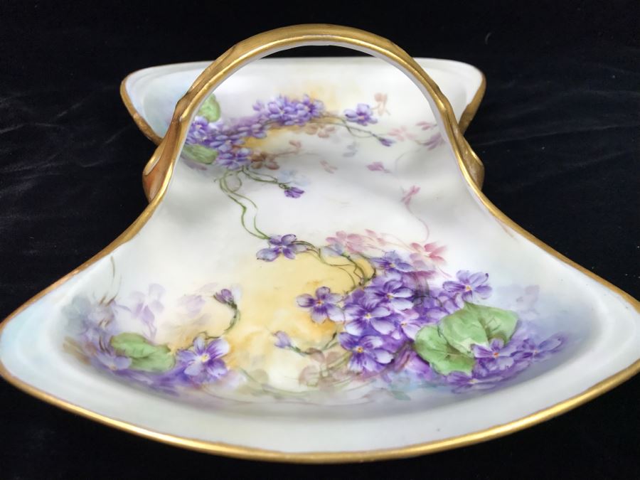 Limoges France Handled Basket H Betz KOB Salt Lake City [Photo 9]