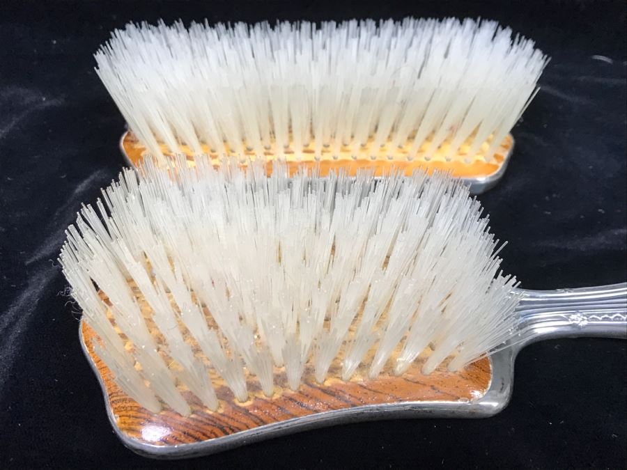Pair Of Vintage GORHAM Sterling Silver Brushes 242g [Photo 15]