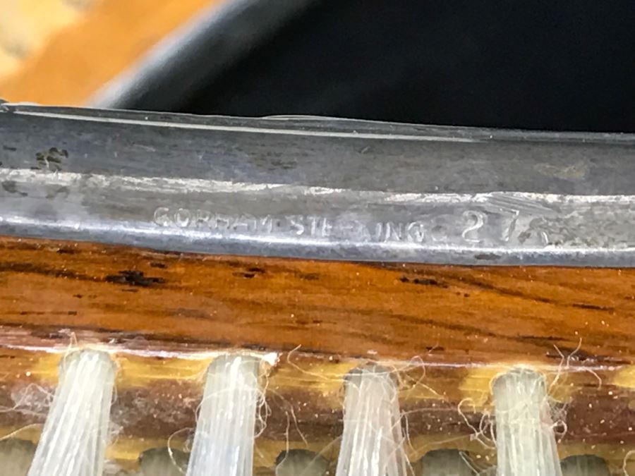 Pair Of Vintage GORHAM Sterling Silver Brushes 242g [Photo 13]