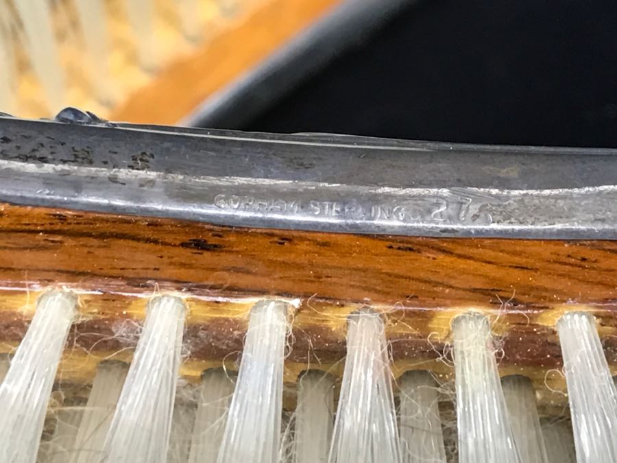 Pair Of Vintage GORHAM Sterling Silver Brushes 242g [Photo 12]