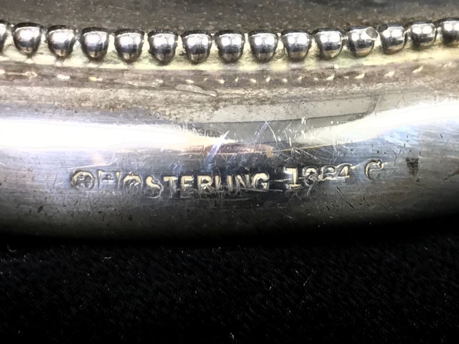 Antique Sterling Silver Vanity Mirror 351g [Photo 2]