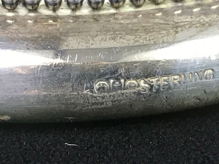 Antique Sterling Silver Vanity Mirror 351g [Photo 14]