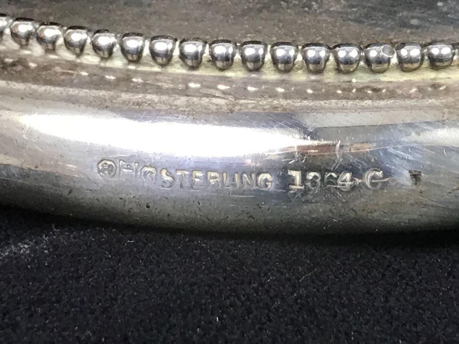 Antique Sterling Silver Vanity Mirror 351g [Photo 12]