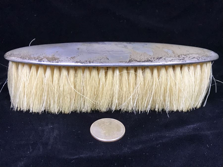 Vintage Sterling Silver Brush 55g Total Weight [Photo 3]