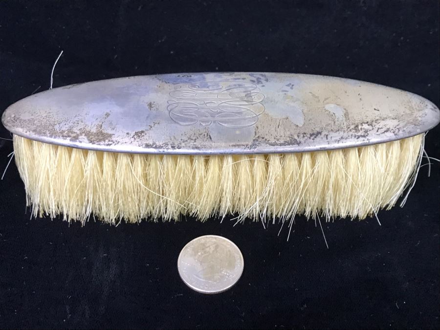 Vintage Sterling Silver Brush 55g Total Weight [Photo 2]