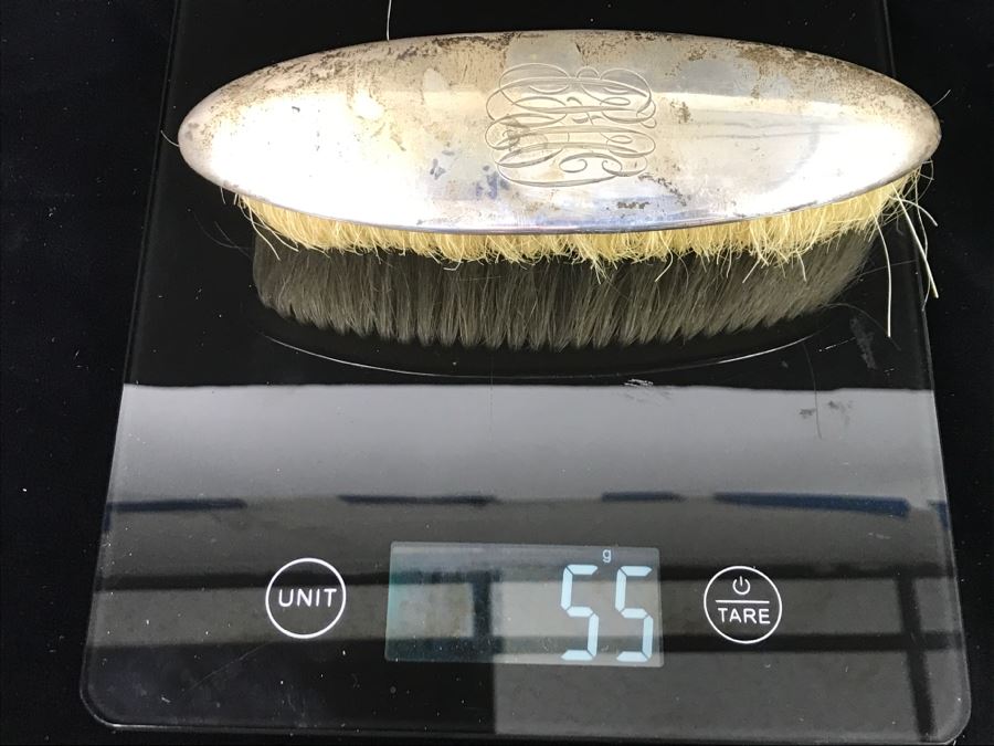 Vintage Sterling Silver Brush 55g Total Weight [Photo 9]