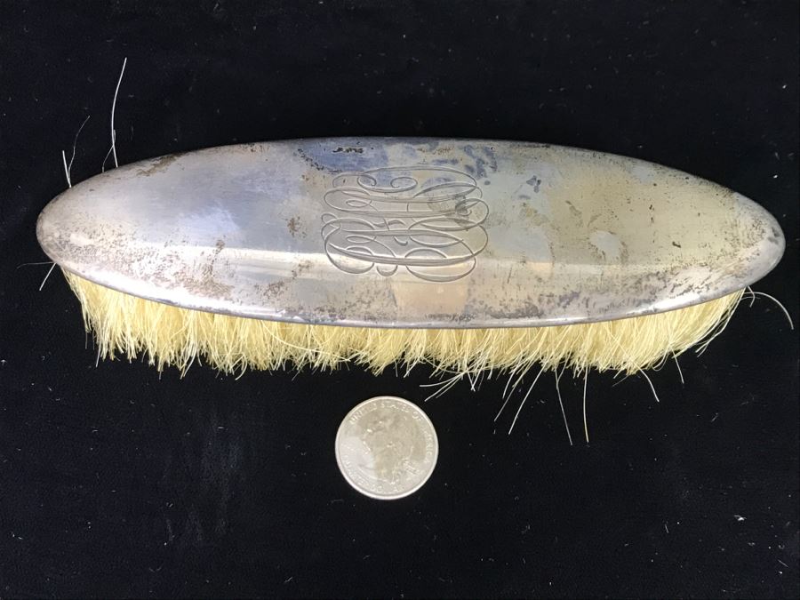 Vintage Sterling Silver Brush 55g Total Weight [Photo 1]
