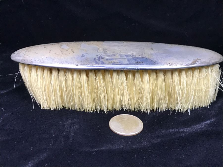 Vintage Sterling Silver Brush 55g Total Weight [Photo 4]