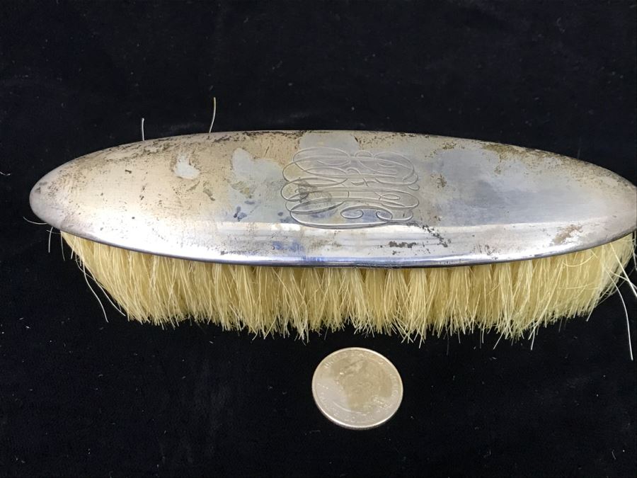 Vintage Sterling Silver Brush 55g Total Weight [Photo 5]