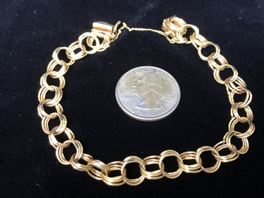 14K Yellow Gold Bracelet 11.9g [Photo 4]