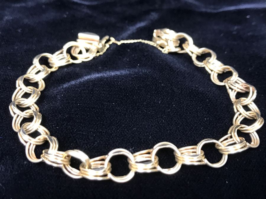 14K Yellow Gold Bracelet 11.9g [Photo 5]