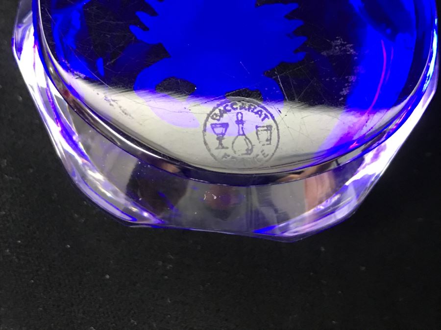 Baccarat France Scorpion Paperweight Glass Chip On Top See Photos [Photo 2]