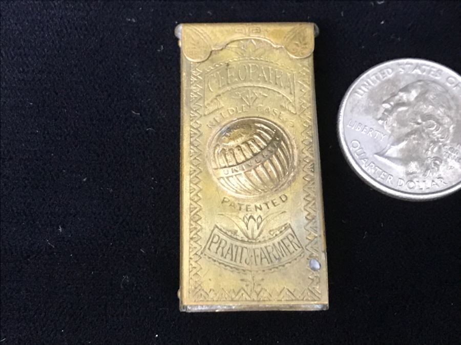 Vintage Cleopatra Metal Needle Case By Pratt & Farmer [Photo 9]