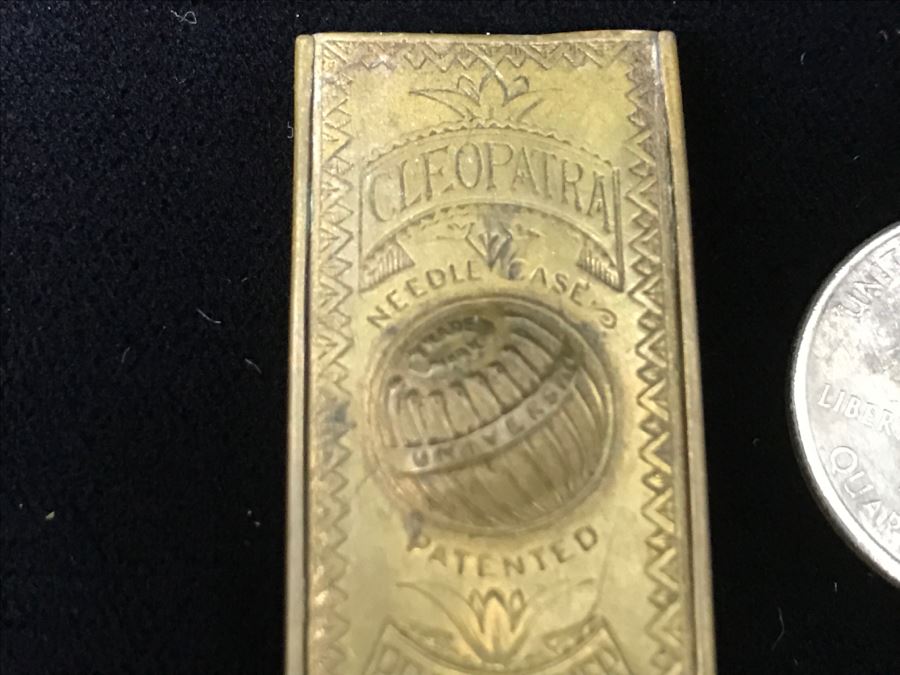 Vintage Cleopatra Metal Needle Case By Pratt & Farmer [Photo 5]