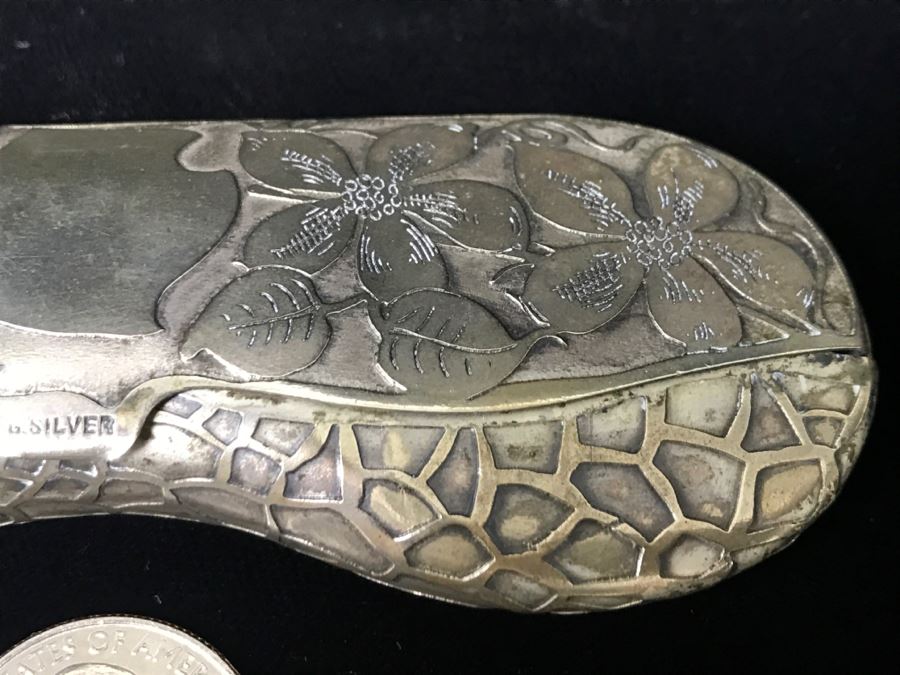 Antique Chased German Silver Eyeglass Case [Photo 3]