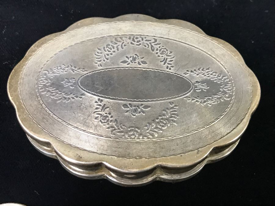 Pair Of Sterling Silver Compacts One Signed Mary Dunhill Combined Weight Of 158g With Mirror And Some Product [Photo 9]