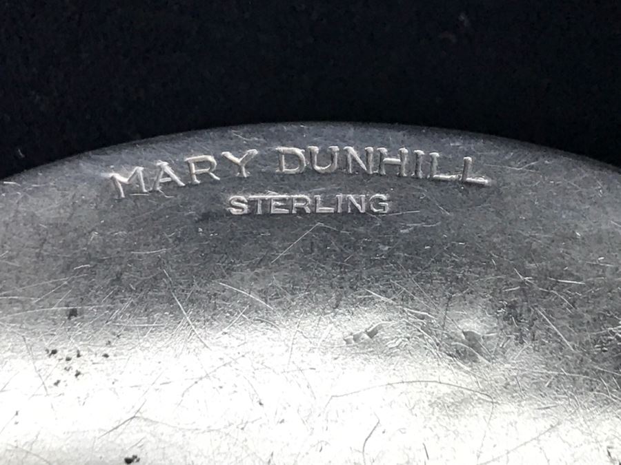 Pair Of Sterling Silver Compacts One Signed Mary Dunhill Combined Weight Of 158g With Mirror And Some Product [Photo 2]