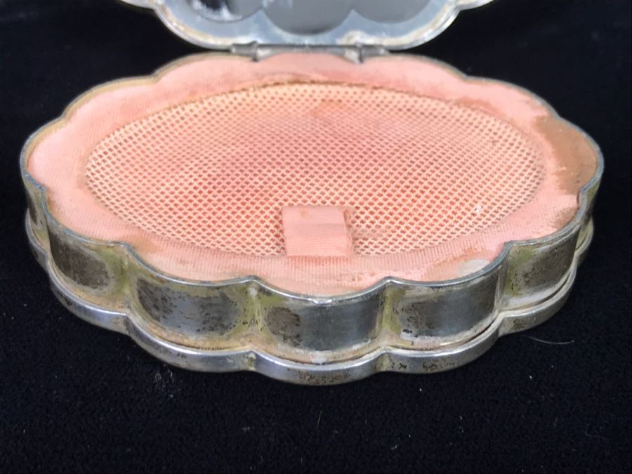 Pair Of Sterling Silver Compacts One Signed Mary Dunhill Combined Weight Of 158g With Mirror And Some Product [Photo 14]