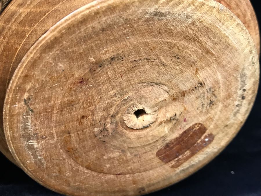 Detailed Inlaid Rectangular Box And Carved Round Wooden Trinket Box [Photo 20]