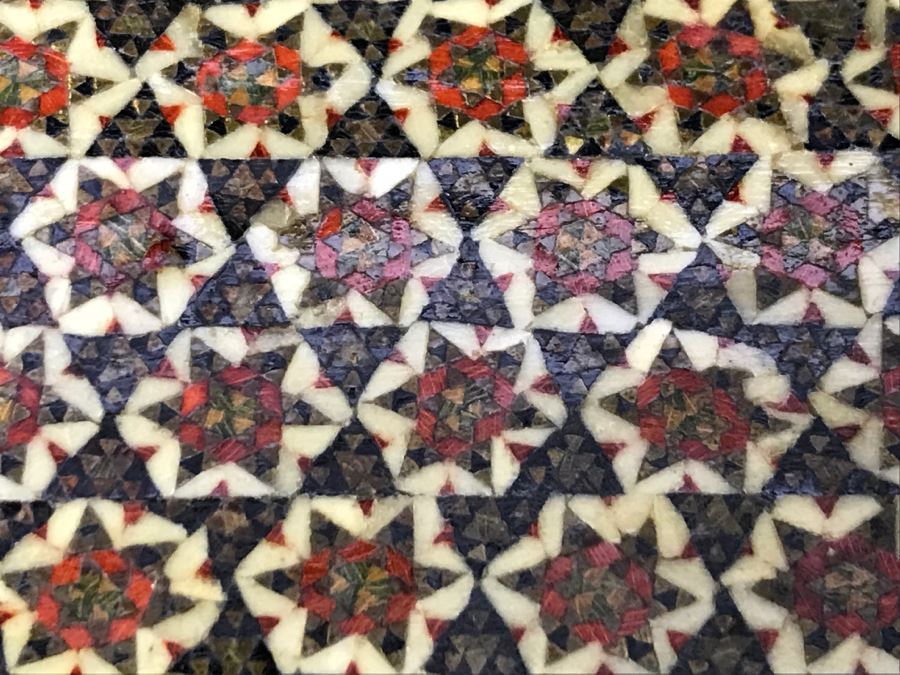 Detailed Inlaid Rectangular Box And Carved Round Wooden Trinket Box [Photo 7]