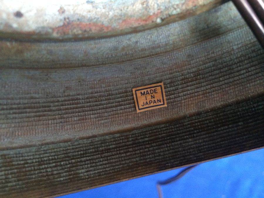 Japanese Brass Bronze Table Lamp [Photo 10]