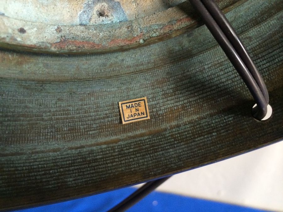 Japanese Brass Bronze Table Lamp [Photo 9]