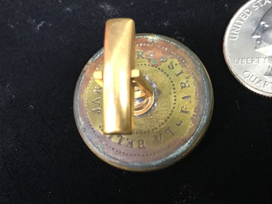 Antique 1856 Collector Cufflinks Livrée De Prince Napoleon  [Photo 9]