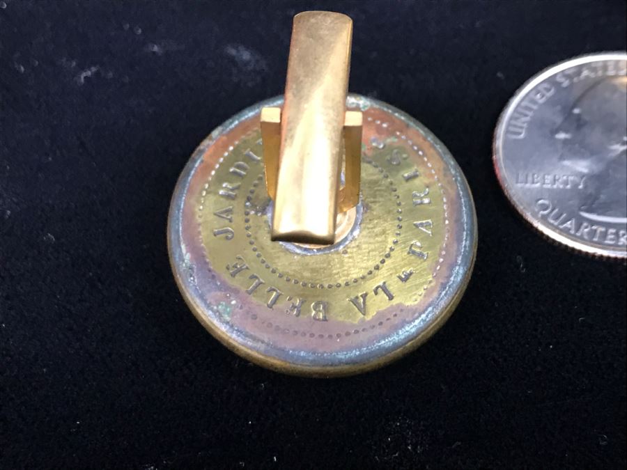 Antique 1856 Collector Cufflinks Livrée De Prince Napoleon  [Photo 10]
