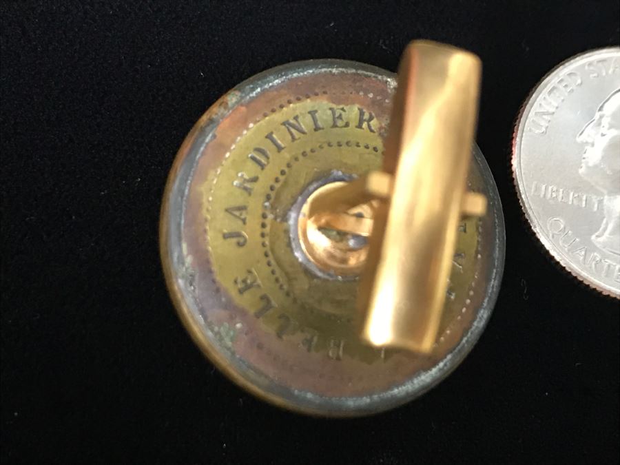 Antique 1856 Collector Cufflinks Livrée De Prince Napoleon  [Photo 8]