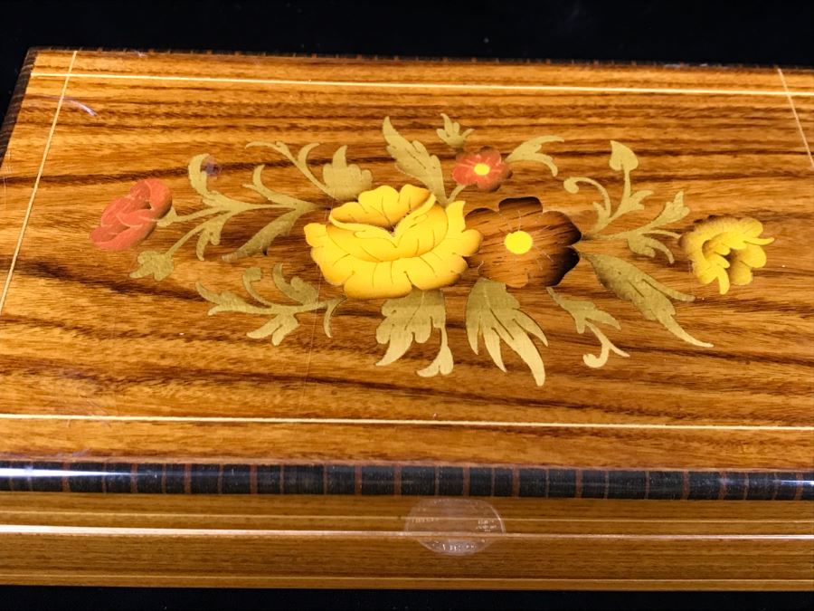 Italian Inlaid Music Box Sorrento Specialties Reuge Music Box Dancer Swiss Musical Movement High Quality [Photo 3]