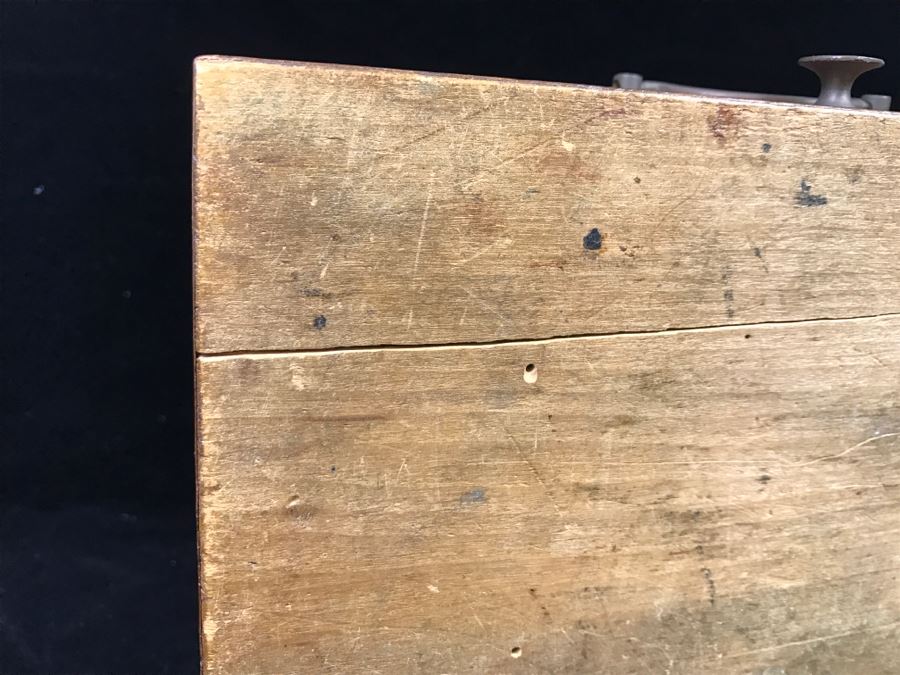 Antique Wooden Walnut Lock Box [Photo 13]