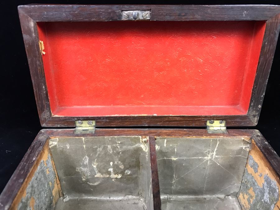 Antique Wooden Tea Box [Photo 8]