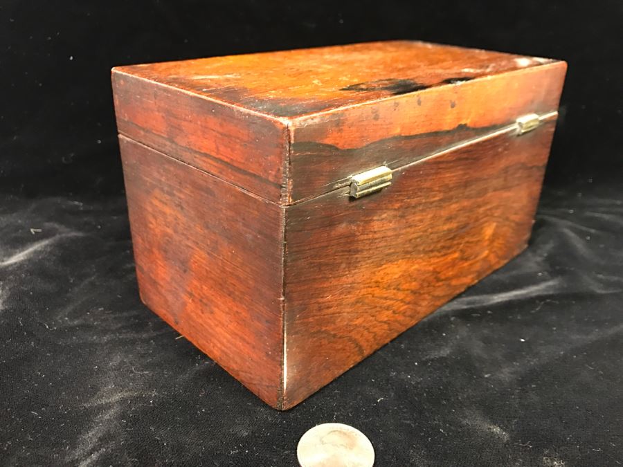 Antique Wooden Tea Box [Photo 6]