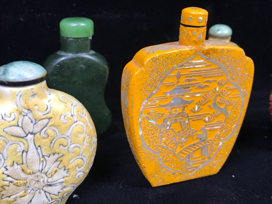 Collection Of (5) Chinese Snuff Bottles [Photo 10]