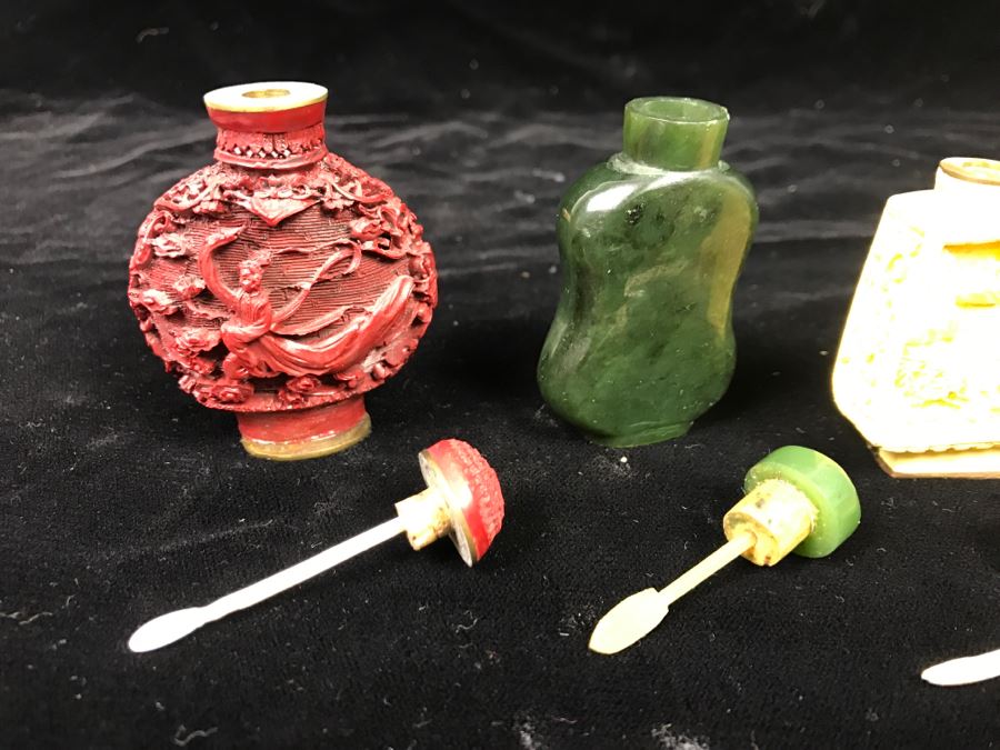 Collection Of (5) Chinese Snuff Bottles [Photo 38]