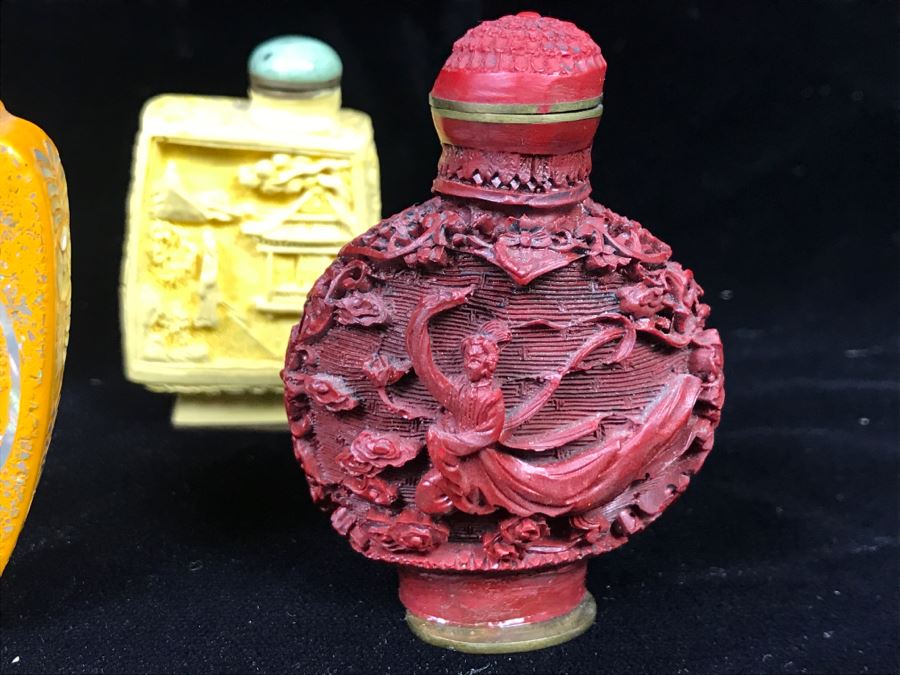 Collection Of (5) Chinese Snuff Bottles [Photo 15]