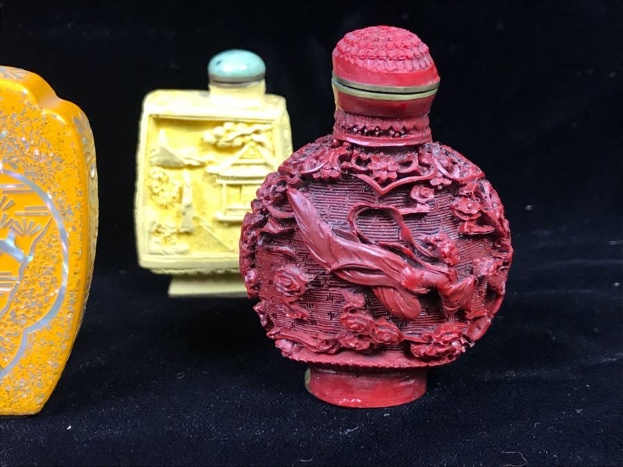 Collection Of (5) Chinese Snuff Bottles [Photo 13]
