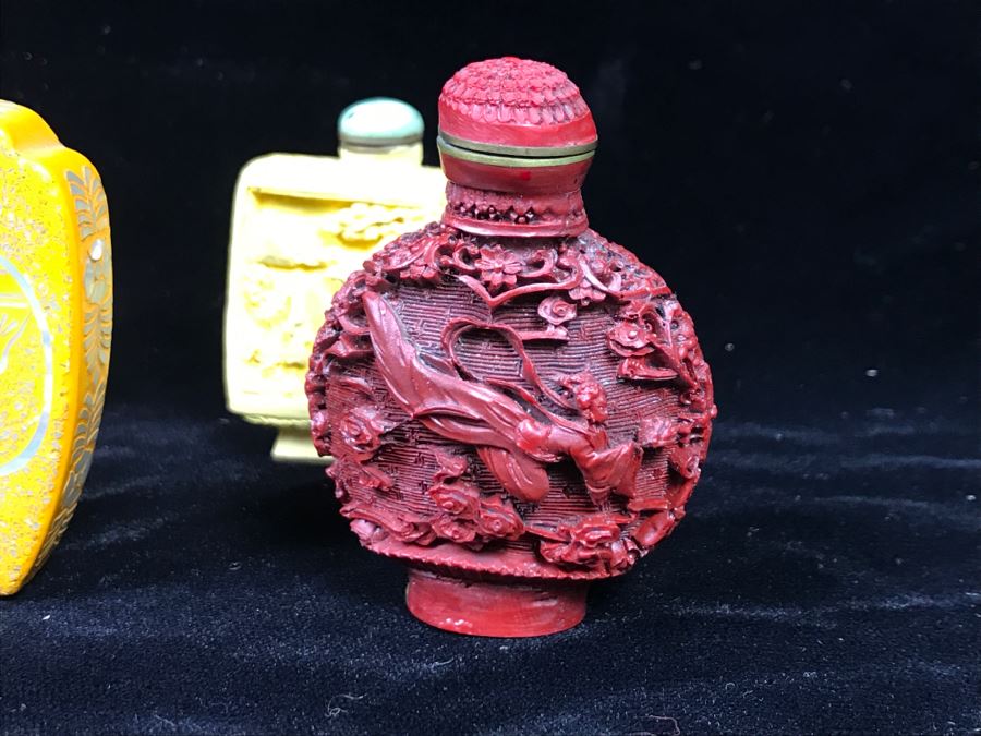 Collection Of (5) Chinese Snuff Bottles [Photo 14]