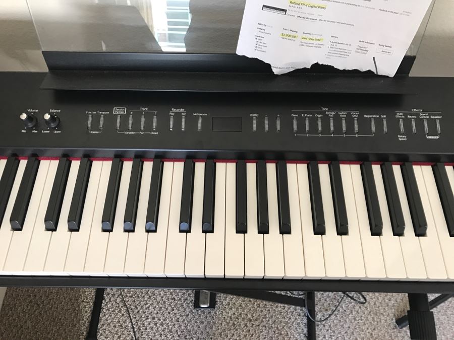 Roland FP-4 Digital Piano With Original Box , On Stage Stands Stand ...