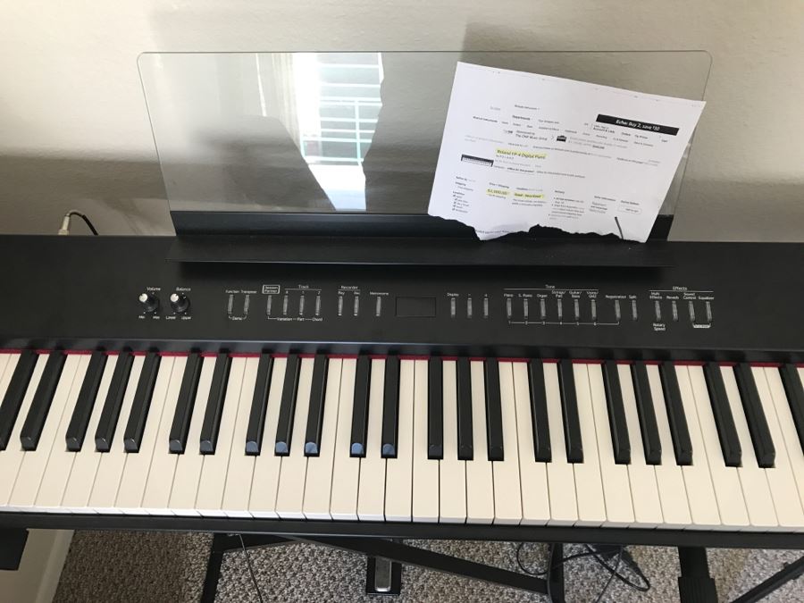 Roland FP-4 Digital Piano With Original Box , On Stage Stands Stand, Portable Bench And (2) Portable Music Stands [Photo 8]