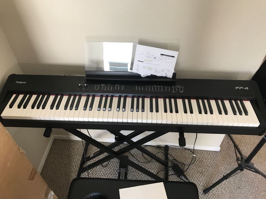 Roland FP-4 Digital Piano With Original Box , On Stage Stands Stand ...