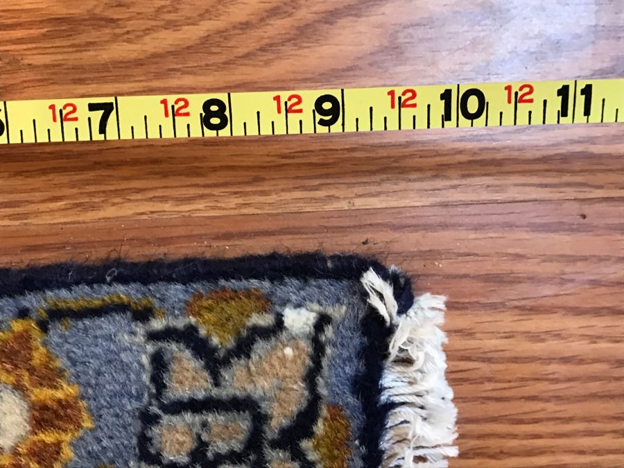 Large Stunning Hand Knotted Wool Area Rug With Blue Tones 12'9' X 9'4' [Photo 8]