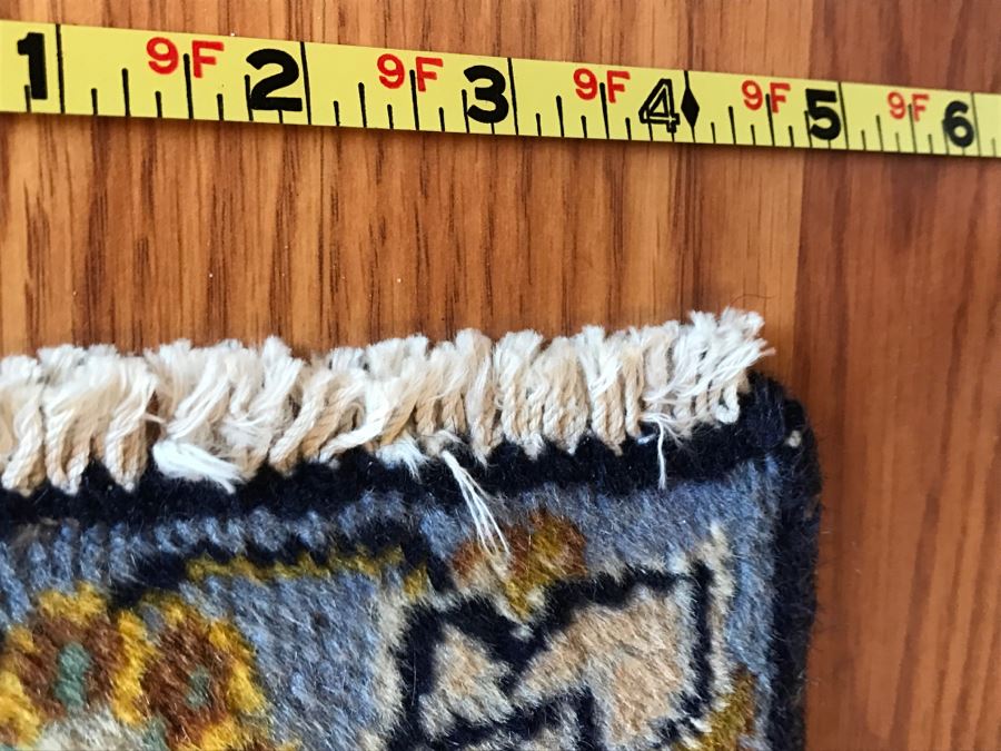 Large Stunning Hand Knotted Wool Area Rug With Blue Tones 12'9' X 9'4' [Photo 10]