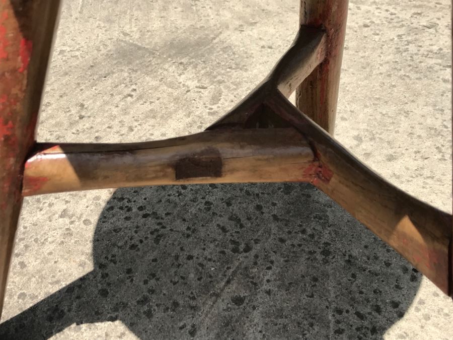 Primitive Wooden 3 Leg Stool [Photo 8]