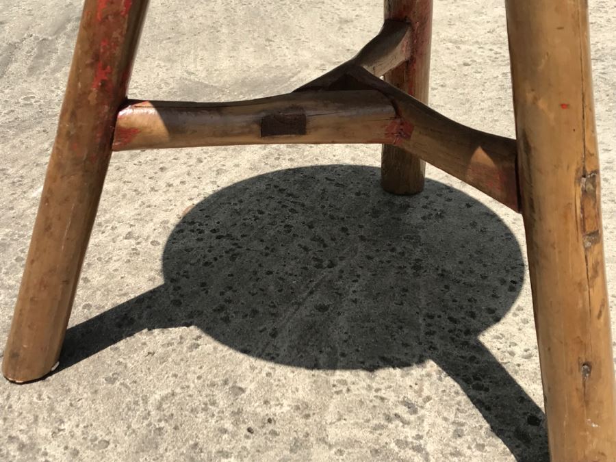 Primitive Wooden 3 Leg Stool [Photo 7]