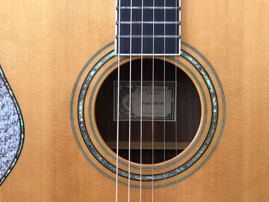Like New Jean Larrivée Guitar Model OM-10 Rosewood/Sitka With Mother Of Pearl Inlay And Hard Case Made In California, USA Retails For $4,324 [Photo 13]