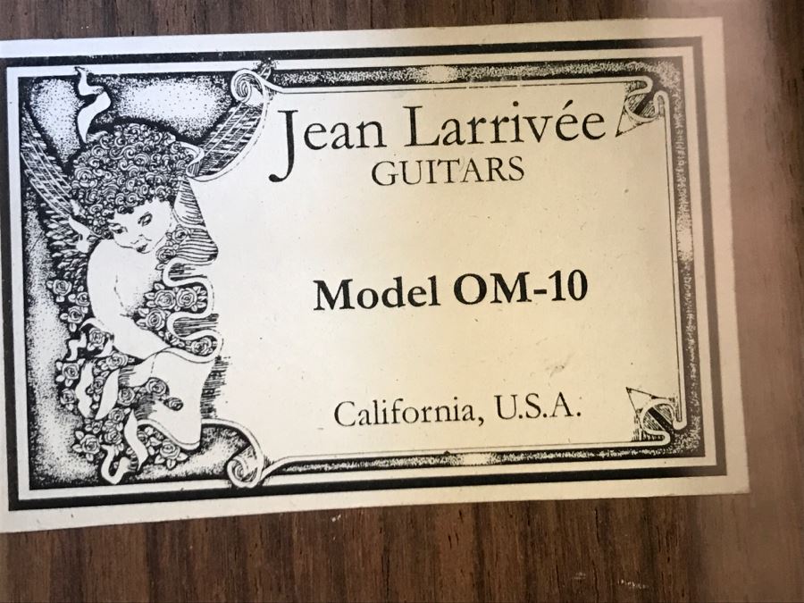 Like New Jean Larrivée Guitar Model OM-10 Rosewood/Sitka With Mother Of Pearl Inlay And Hard Case Made In California, USA Retails For $4,324 [Photo 7]