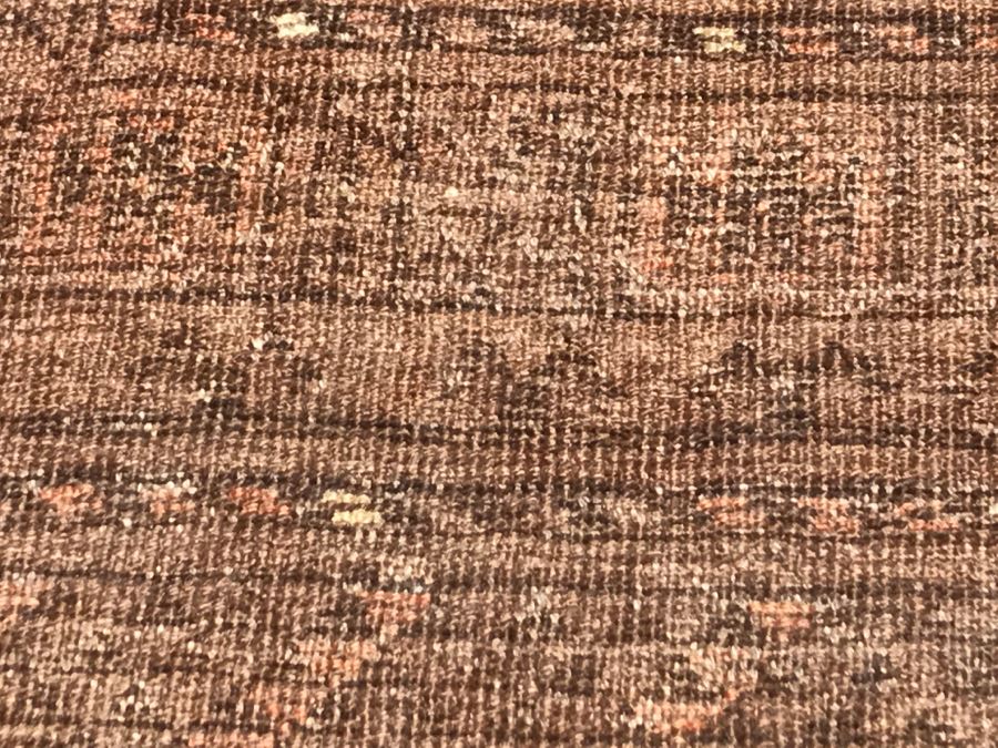 Vintage Hand Knotted Area Rug 6'1' X 3'5' Browns [Photo 13]